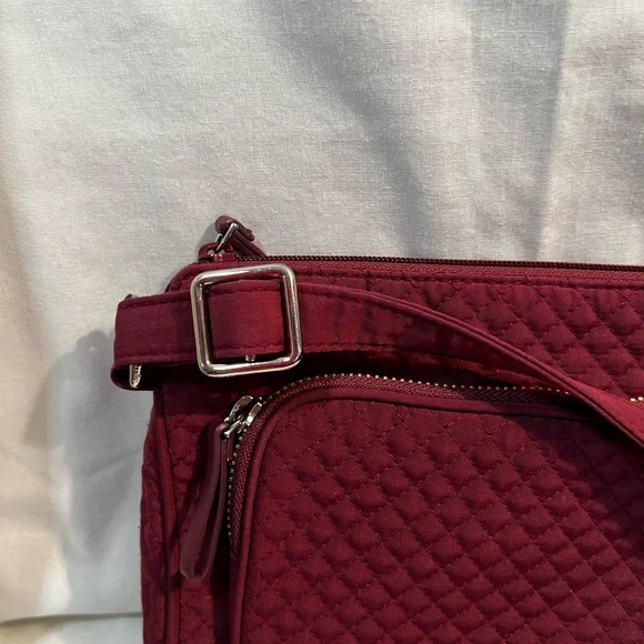 Vera Bradley Quilted Crossbody Bag - Burgundy - Picture 10 of 10